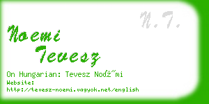 noemi tevesz business card